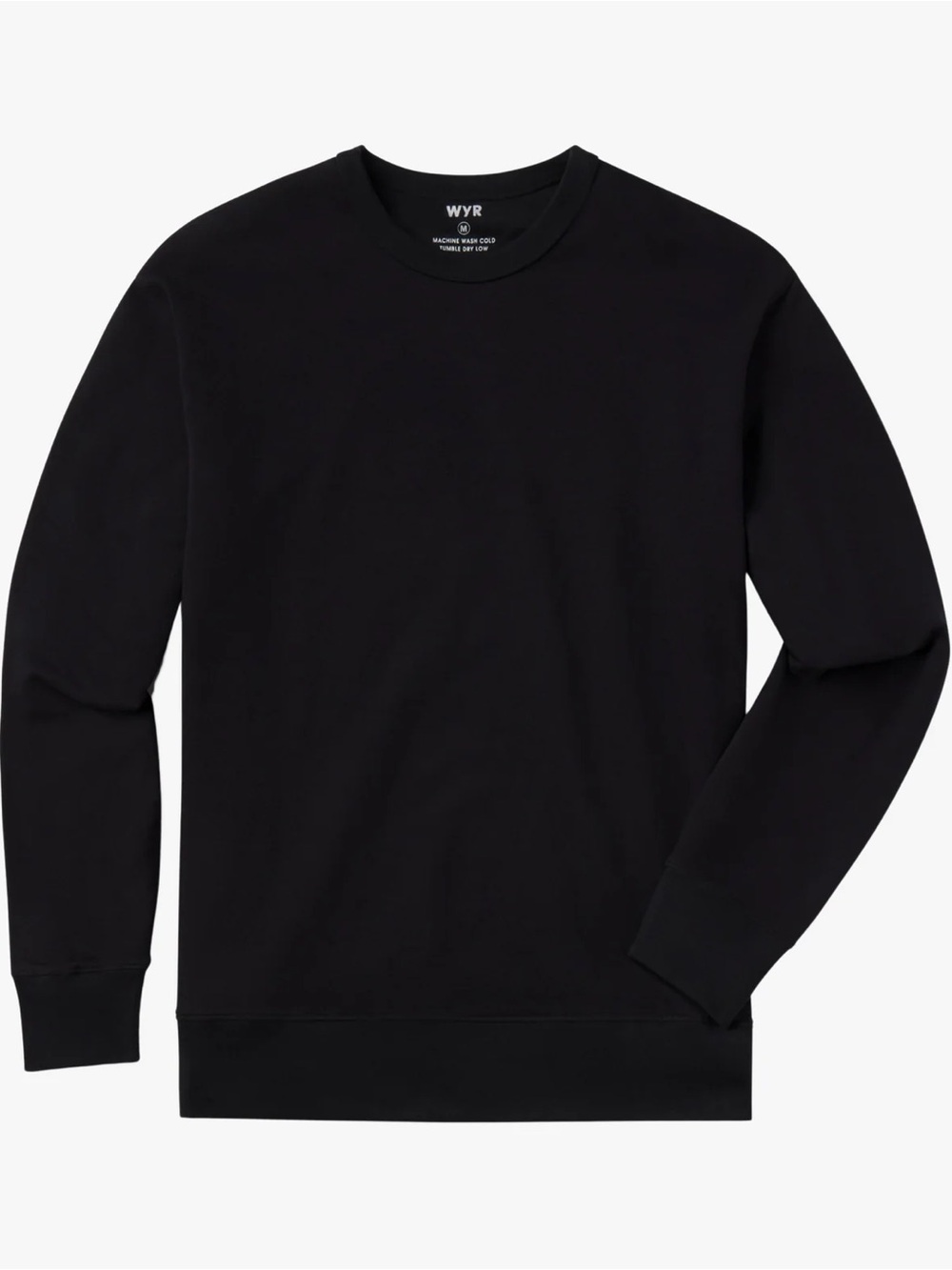 WYR Wear Men’s Relaxed Crew Neck Sweatshirt - Black